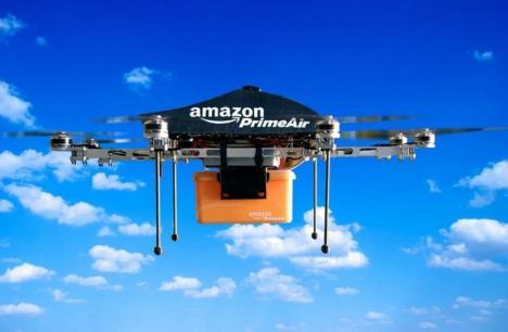 Viitorul e aici: Amazon va face livrări cu drone, care pot parcurge 24 de kilometri în 30 de minute (VIDEO)