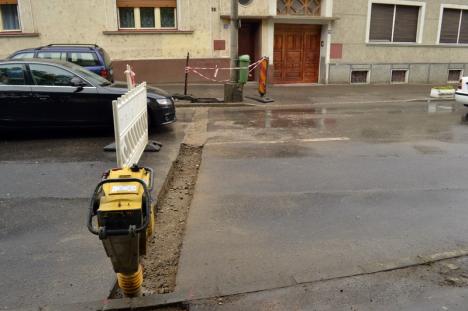 Evitaţi! Lucrările la reţeaua electrică au blocat strada Louis Pasteur din Oradea (FOTO)