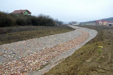 Pasteur, misiune finalizată: Pârâul ce coboară pe dealurile Oradiei a fost îngropat şi curăţat (FOTO)