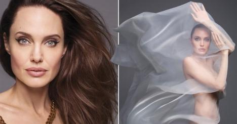 La 44 de ani, Angelina Jolie a pozat nud pentru Harper’s Bazaar (FOTO)