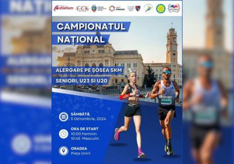 Oradea devine gazda Campionatului Național de Alergare pe Șosea - 5 km