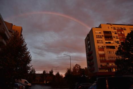 Imagini spectaculoase cu apusul în Oradea (FOTO)