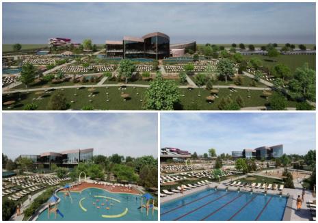 Primăria Sânmartin a câştigat o finanţare de 10 milioane euro pentru construirea celui mai mare aquapark din zonă, cu 5.000 de locuri (FOTO)