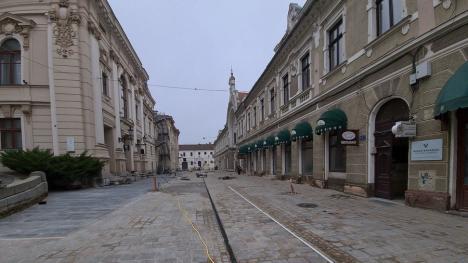 Piața Ferdinand, modernizată 70%. Constructorii au asfaltat luni strada Patrioților (FOTO / VIDEO)