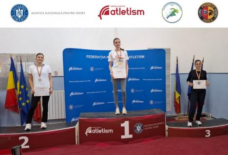 O medalie de bronz şi alte două locuri în top 5 pentru atleţii de la CSU Oradea, la Naţionalele de Sală - U20