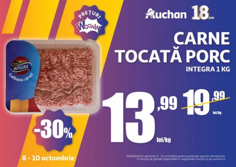 Auchan sărbătorește majoratul cu peste 1.000 de oferte și reduceri de neratat. Iată ofertele săptămânii!