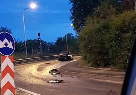 Un şofer şi-a făcut praf un Audi proaspăt adus din Germania pe drumul expres din Oradea. Poliţiştii bănuiesc că era drogat (FOTO)