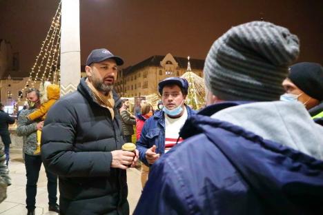 Liderul AUR, George Simion, la Oradea pe fugă: 'Împreună îi dăm pe toți afară!' (FOTO / VIDEO)
