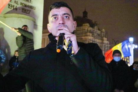 Liderul AUR, George Simion, la Oradea pe fugă: 'Împreună îi dăm pe toți afară!' (FOTO / VIDEO)