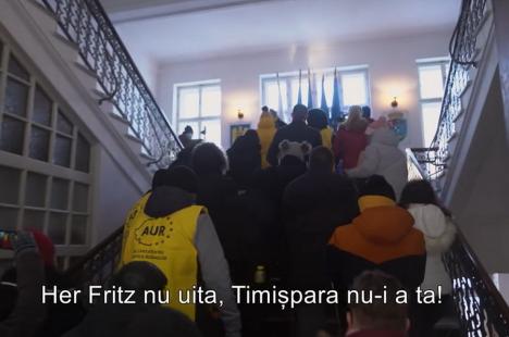 Florin Birta, solidar cu Dominic Fritz după intrarea în forţă a liderului AUR şi simpatizanţilor săi în Primăria Timişoara. George Simion ajunge şi în Oradea (VIDEO)