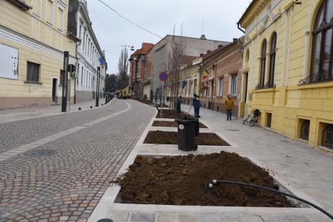 Pietonalizarea străzii Aurel Lazăr se apropie de final. Vezi cum arată! (FOTO)