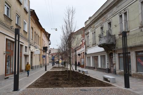 Pietonalizarea străzii Aurel Lazăr se apropie de final. Vezi cum arată! (FOTO)