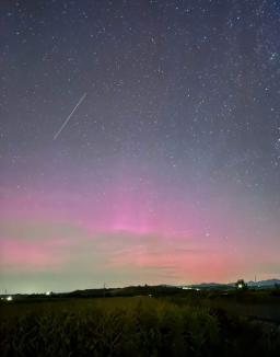 Spectacolul naturii: Aurora boreală şi Perseidele au putut fi admirate în Bihor (FOTO)