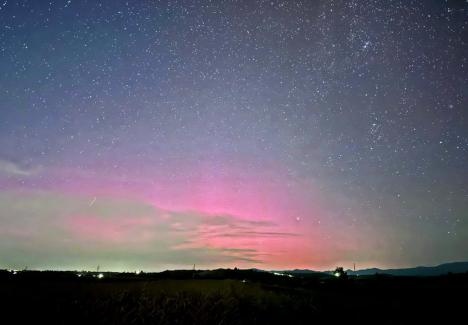 Spectacolul naturii: Aurora boreală şi Perseidele au putut fi admirate în Bihor (FOTO)