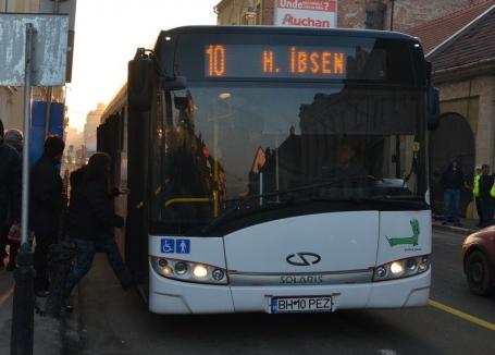 OTL: Modificarea traseelor liniilor de autobuz 10 şi 20, sâmbătă şi duminică, în Oradea