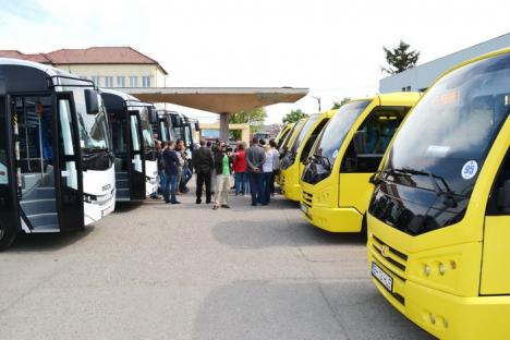 OTL a cumpărat cu o jumătate de milion de euro şapte autobuze noi cu antene GPS şi wi-fi (FOTO)