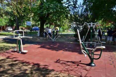 Celestica a montat aparate de fitness şi în parcul Petofi (FOTO)