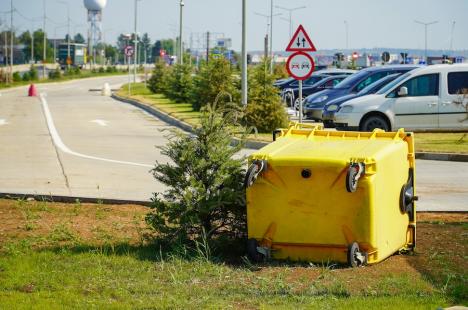 FOTO - Pagubele provocate de furtună la Aeroportul Oradea, în evaluare. Directorul Horga: Lucrările sunt în garanție 5 ani