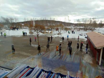 Elevi şi profesori de la Liceul 'Lucian Blaga' din Oradea au practicat sporturi de iarnă la Alfta - Edsbyn în Suedia (FOTO)
