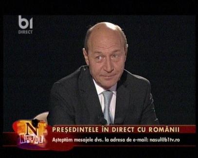 Băsescu recunoaşte că l-a 'împins' pe copil (VIDEO)