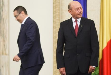 Băsescu, mesaj pentru Ponta: „Ascultă pe unul mai bătrân ca tine. Pleacă acum!”