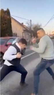 Scandal cu bătaie şi înjurături la Sântandrei: Grecu și Borciu au fost reținuți de polițiști! (VIDEO)