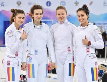 Bianca Benea, locul VI, cu echipa României la Campionatul European de Scrimă pentru Cadeţi şi Juniori din Rusia
