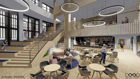 Cum va arăta biblioteca din Oradea după modernizarea de 4 milioane de euro. Va avea noi săli de lectură, cafenea, terasă și „cele mai noi titluri” (FOTO) 