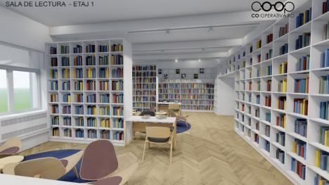 Cum va arăta biblioteca din Oradea după modernizarea de 4 milioane de euro. Va avea noi săli de lectură, cafenea, terasă și „cele mai noi titluri” (FOTO) 