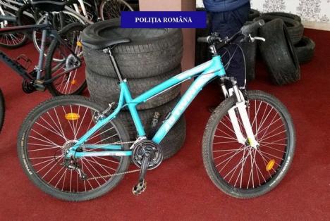 Hoţ de biciclete, prins de polițiști: 6 biciclete furate au fost recuperate (FOTO)