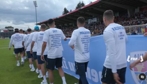 Adrian Șut și George Pușcaș, cu numele mai multor echipe din Bihor pe tricouri, la primul antrenament al „naționalei” în Germania (FOTO/VIDEO)
