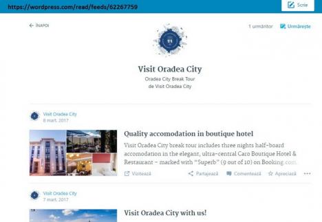 Bătaie pe 'Visit Oradea': Asociaţia de turism a oraşului îi acuză pe proprietarii Hotelului Caro de furt intelectual