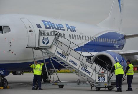 Pasageri nemulţumiţi în Aeroportul Oradea. Întârzieri cu orele la cursa Blue Air spre Constanţa