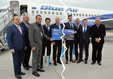 După nici o lună, Blue Air anulează zborurile Oradea-Torino!