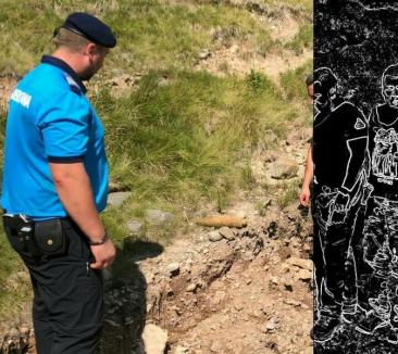 Jandarmii montani, alertaţi că s-a găsit o bombă în zona Vărăşoaia din Munţii Bihorului (FOTO)