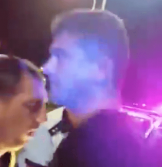 VIDEO cu disputa dintre Boureanu şi poliţistul pe care l-a lovit: 'Jur că-ţi pierzi pensia'