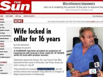 Şi-a ţinut nevasta închisă în beci timp de 16 ani 