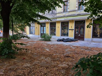 Butoiul cu... mizerii: Pe vremuri cea mai căutată grădină de vară din Oradea, terasa fostului hotel Rimanoczy strică aspectul zonei (FOTO)