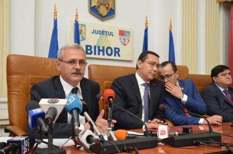 Victor Ponta şi miniştrii lui promit o ploaie de investiţii în Bihor: aproape un sfert de miliard de euro (FOTO)