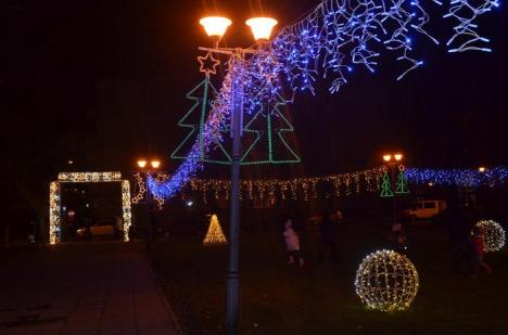 Vin sărbătorile! Oradea a fost împodobită cu ghirlande luminoase (FOTO/VIDEO)