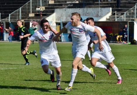 Victorie importantă: FC Bihor s-a impus cu 1-0 în faţa Gloriei Bistriţa (FOTO)