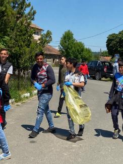 Campionatul curăţeniei: Cum au început voluntarii din Bihor munca în cadrul concursului judeţean de colectare separată a deşeurilor (FOTO)