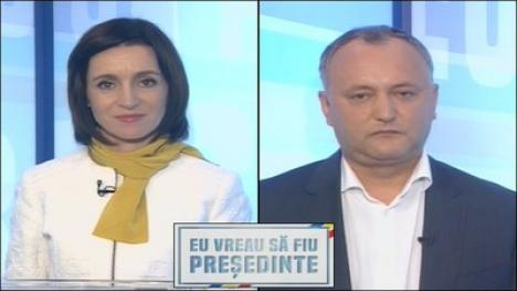 Alegeri prezidenţiale în Republica Moldova: Moldovenii aleg, duminică, între Igor Dodon şi Maia Sandu