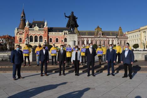 Prima zi de campanie pentru parlamentare, deschisă de candidaţii PNL, care promit legi mai bune şi sprijinirea investiţiilor: 'Dezvoltăm Bihorul, dezvoltăm România!' (FOTO)