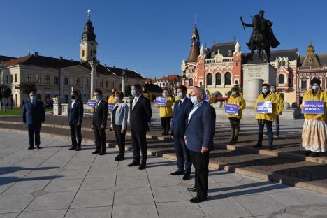 Prima zi de campanie pentru parlamentare, deschisă de candidaţii PNL, care promit legi mai bune şi sprijinirea investiţiilor: 'Dezvoltăm Bihorul, dezvoltăm România!' (FOTO)