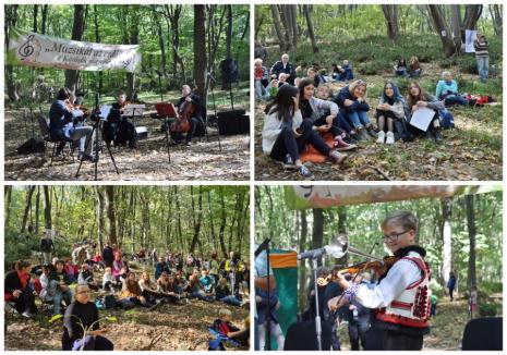 Concert în pădure: Sute de bihoreni, spectatori în pădurea care a „cântat”, în Băile 1 Mai (FOTO / VIDEO)