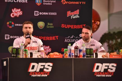 Cântarul oficial Dynamite Fight Show. Confruntarea dintre Sandu Lungu și Micuțu: “Am venit să ne batem, nu să dansăm” (FOTO/VIDEO)