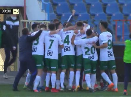 CAO 1910 Oradea a câştigat derby-ul cu Minaur Baia Mare, după un euro-gol al lui Claudiu Codoban (VIDEO)