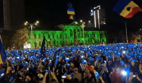 „Și noi suntem poporul”: 10.000 de persoane la manifestația pro-europeană din București (FOTO/VIDEO)