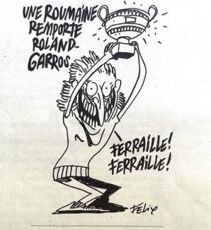 Simona Halep, ţinta unei glume de prost gust a revistei Charlie Hebdo: 'Fier vechi, fier vechi'